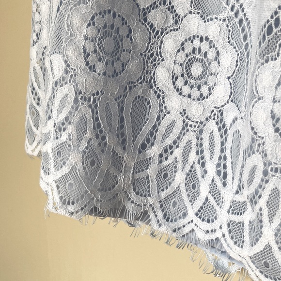 BB DAKOTA Light Blue Lace Mini Dress NWOT - Picture 4 of 5